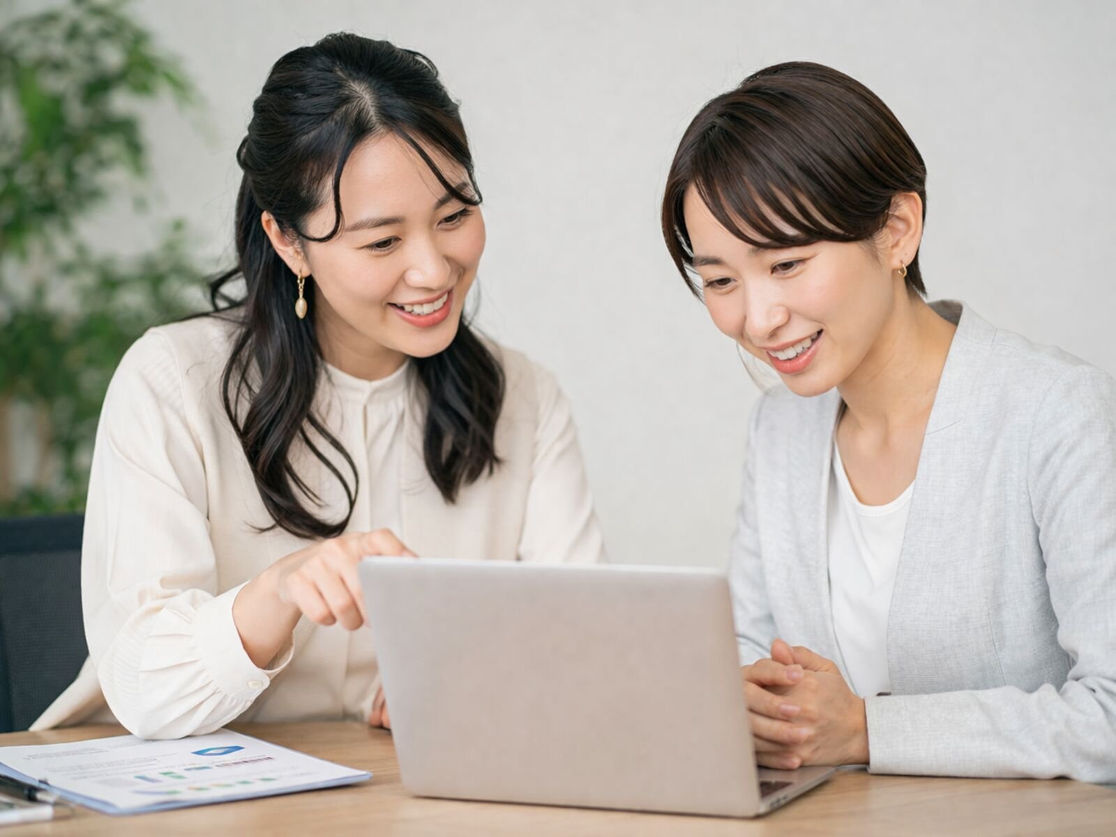 求人紹介・面接準備の様子